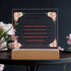 To My Beautiful Daughter – Acrylic Square - August Bloom