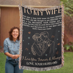 To My Wife - Heirloom Blanket - August Bloom