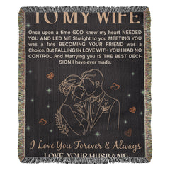 To My Wife - Heirloom Blanket - August Bloom