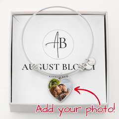 Luxury Heart Bangle .316 Surgical Steel Heart Pendant Bangle No