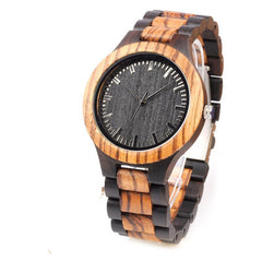 Zebra Wood Watch - August Bloom