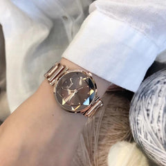 Stylish Women's Crystal Bracelet Quartz Watch - August Bloom
