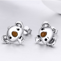 Stylish Minimalist Koala Earrings