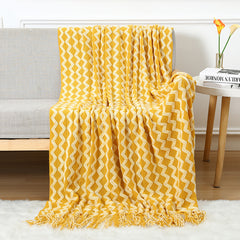 Nordic Style Knitted Sofa Blanket for Home Naps