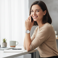 Minimalist Women's Watch | Elegant Fashion Watch - silver | August Bloom 
