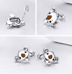 Stylish Minimalist Koala Earrings