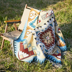 Bohemian Outdoor Blanket for Picnic and Camping Indian yellow 130x160