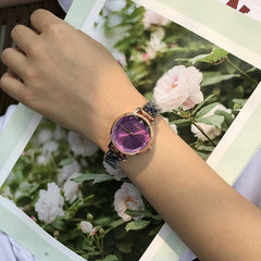 Stylish Women's Crystal Bracelet Quartz Watch - August Bloom