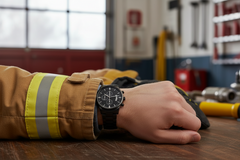 To My Firefighter Husband Need You Here With Us (Charcoal Black) – Men's Watch - August Bloom