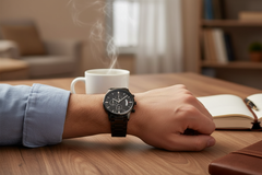 To My Soulmate Turn Back the Clock (Charcoal Black) – Men's Watch - August Bloom